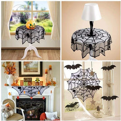 Halloween Spider web Bats Tablecloth