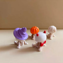 4Pcs Halloween Mini Figurines Set