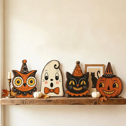 Halloween Wooden Block for Shelf Decoration