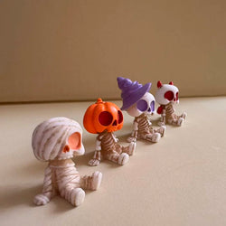 4Pcs Halloween Mini Figurines Set