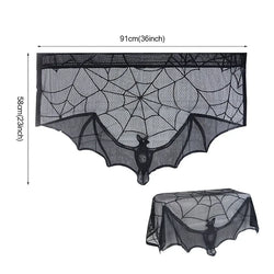 Halloween Spider web Bats Tablecloth