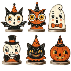 Halloween Wooden Block for Shelf Decoration