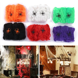 White Spider Web for Halloween Scary Home Party