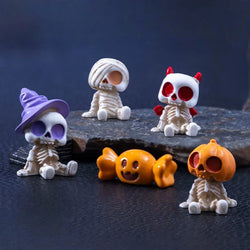 4Pcs Halloween Mini Figurines Set