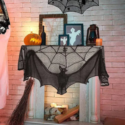 Halloween Spider web Bats Tablecloth