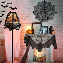 Halloween Spider web Bats Tablecloth