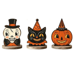 Halloween Wooden Block for Shelf Decoration