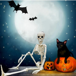 Happy Halloween Modeling Humanoid Skeleton Decorative Props