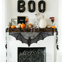 Halloween Spider web Bats Tablecloth