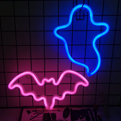 Halloween Bat Spirit LED Neon Wall Decor for Party