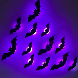 Halloween LED 3D Stereoscopic Bat Wall Decoration