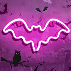 Halloween Bat Spirit LED Neon Wall Decor for Party