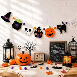 Halloween Felt Banner for Party Decoration