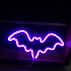 Halloween Bat Spirit LED Neon Wall Decor for Party