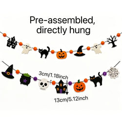 Halloween Felt Banner for Party Decoration