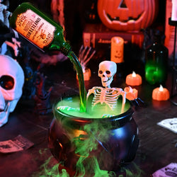 Halloween WitchCauldron with LED Light & Fog Mist Maker