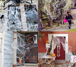 White Spider Web for Halloween Scary Home Party