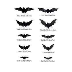 Halloween LED 3D Stereoscopic Bat Wall Decoration