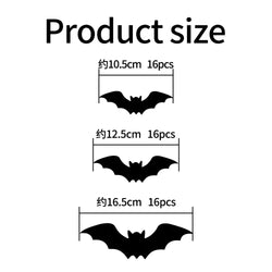 Halloween LED 3D Stereoscopic Bat Wall Decoration