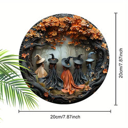 Halloween Gothic Witch Wooden Hanging