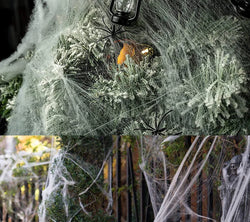White Spider Web for Halloween Scary Home Party