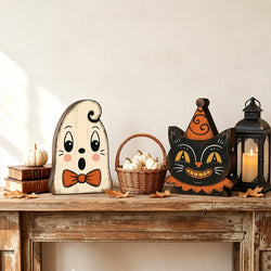 Halloween Wooden Block for Shelf Decoration