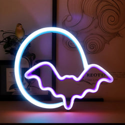 Halloween Bat Spirit LED Neon Wall Decor for Party