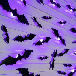Halloween LED 3D Stereoscopic Bat Wall Decoration