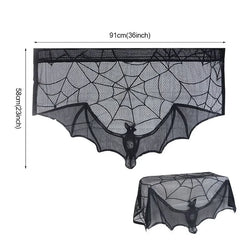 Halloween Spider web Bats Tablecloth