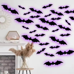 Halloween LED 3D Stereoscopic Bat Wall Decoration