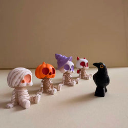 4Pcs Halloween Mini Figurines Set