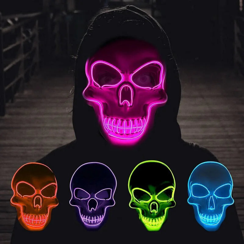 Halloween Horror Skull Mask LED