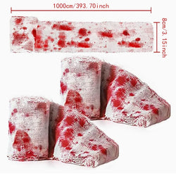 10/15M Halloween Bloody Cloth Strips Blood Gauze Bandage